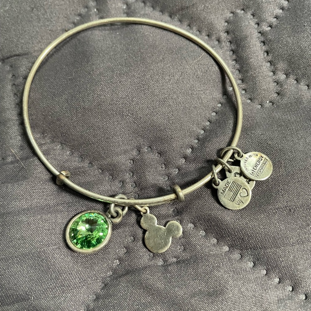 Alex and Ani Peridot Disney bracelet